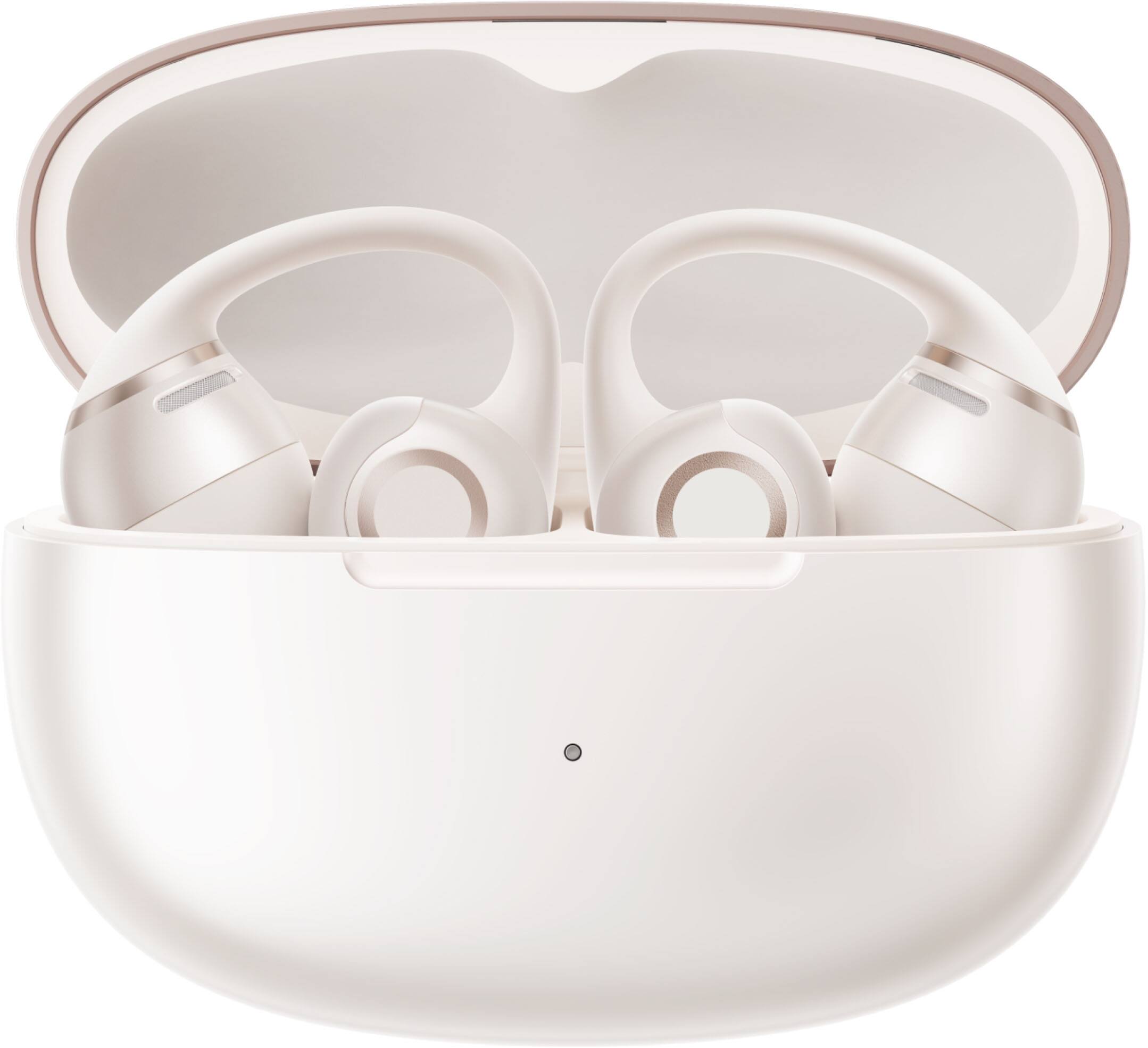 Alt View 4. Shokz - OpenDots 2 Open-Ear Clip-On True Wireless Bluetooth Earbuds - Pearl White.