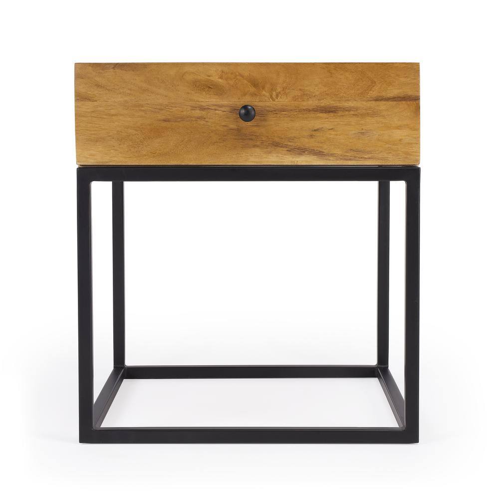 Alt View 1. Butler Specialty - Brixton Iron & Wood End Table - Multi-Color.