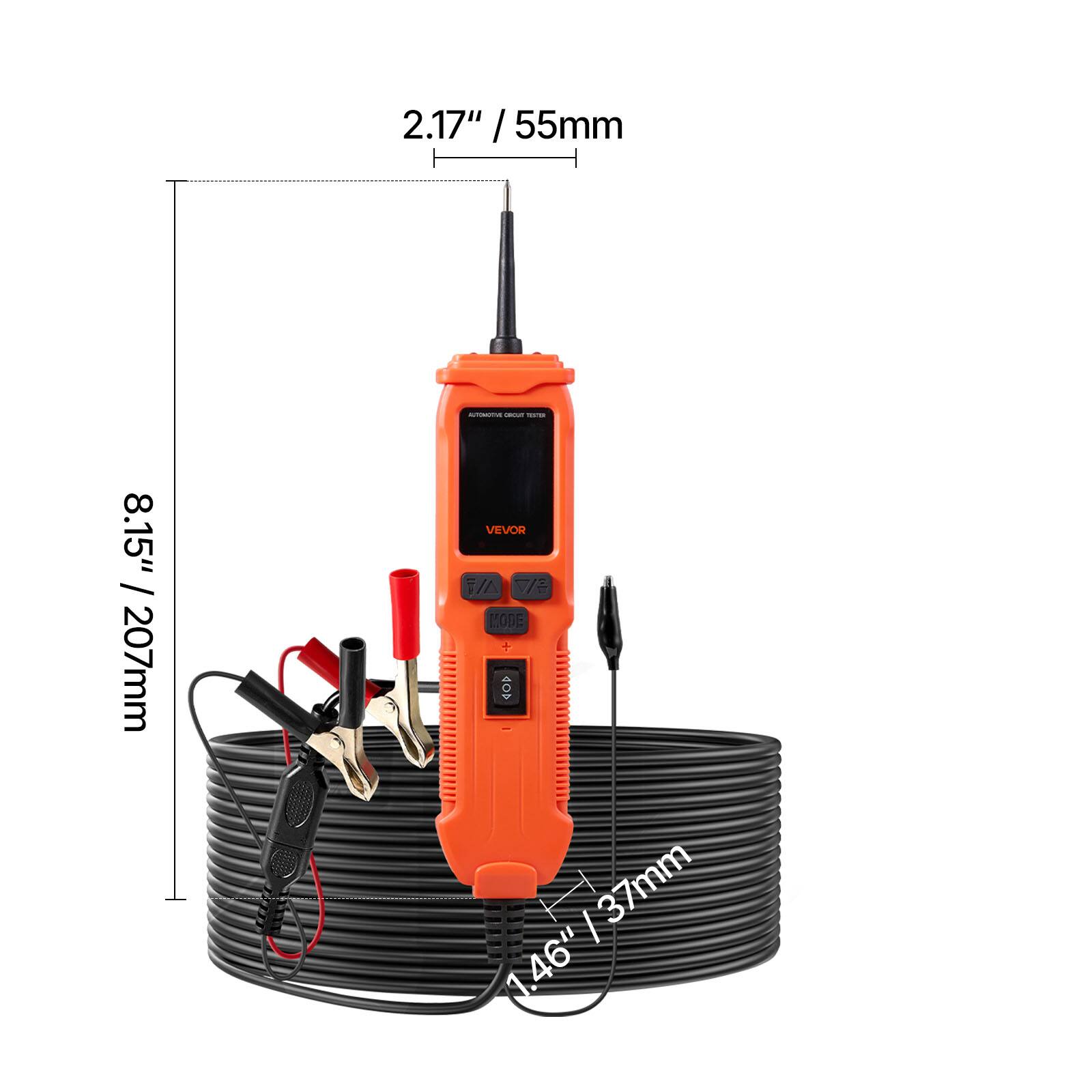 2.17" / 55mm  
8.15" / 207mm  
VEVOR  
A V MODE  
37mm  
1.46"