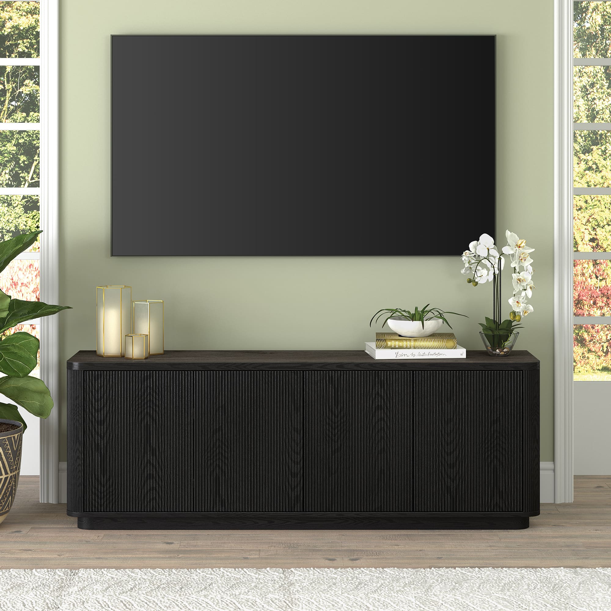 Front Zoom. Camden&Wells - Julius TV Stand for Most TVs up to 75" - Obsidian.