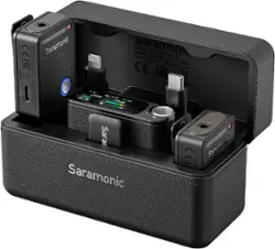 Saramonic - Ultra 2-Person Universal Wireless Mic w/32-Bit Float Recording - Black - Front_Zoom