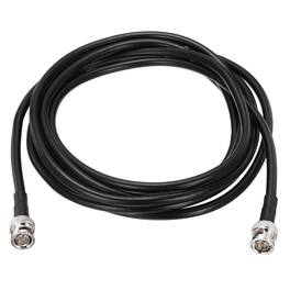 Unique Bargains - 12G-SDI BNC M/M 75 Ohm RG6 Coaxial Jumper Cable for Camera Surveillance, Supports HD-SDI/3G-SDI/6G-4K/8K, Pack of 2 - Black