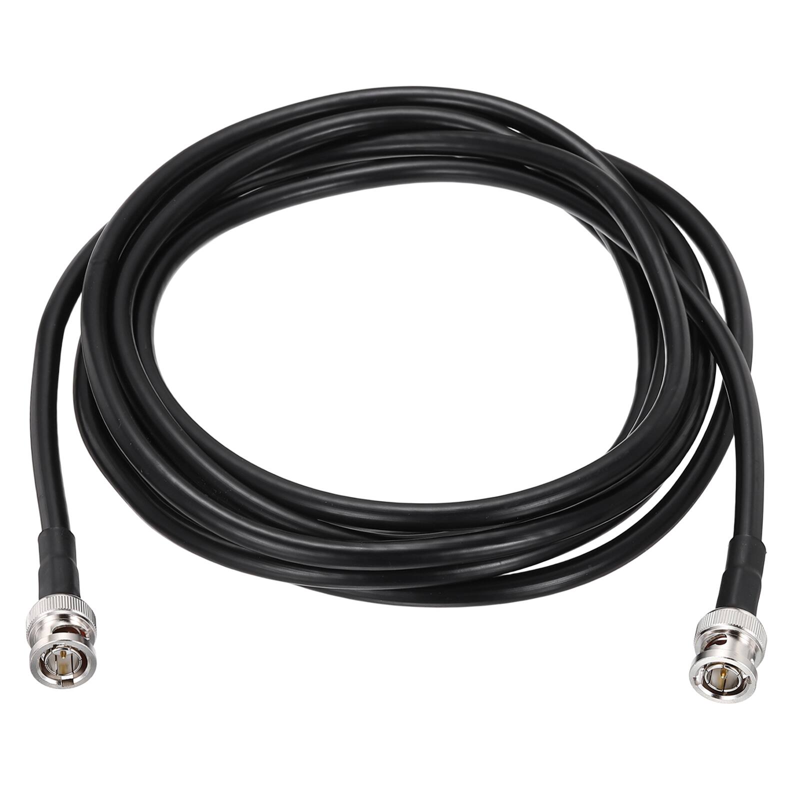 Front. Unique Bargains - 12G-SDI BNC M/M 75 Ohm RG6 Coaxial Jumper Cable for Camera Surveillance, Supports HD-SDI/3G-SDI/6G-4K/8K, 2pcs - Black.