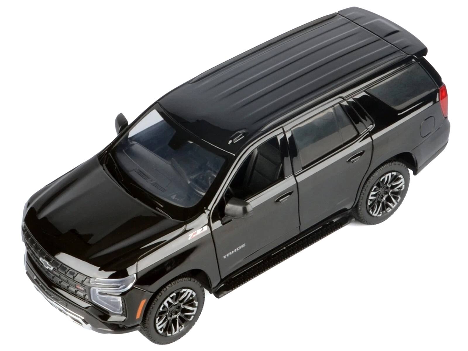 Alt View 1. Motormax - 2025 Chevrolet Tahoe Z71 Black "Timeless Legends" Series 1/24 Diecast Model Car by Motormax - Black.