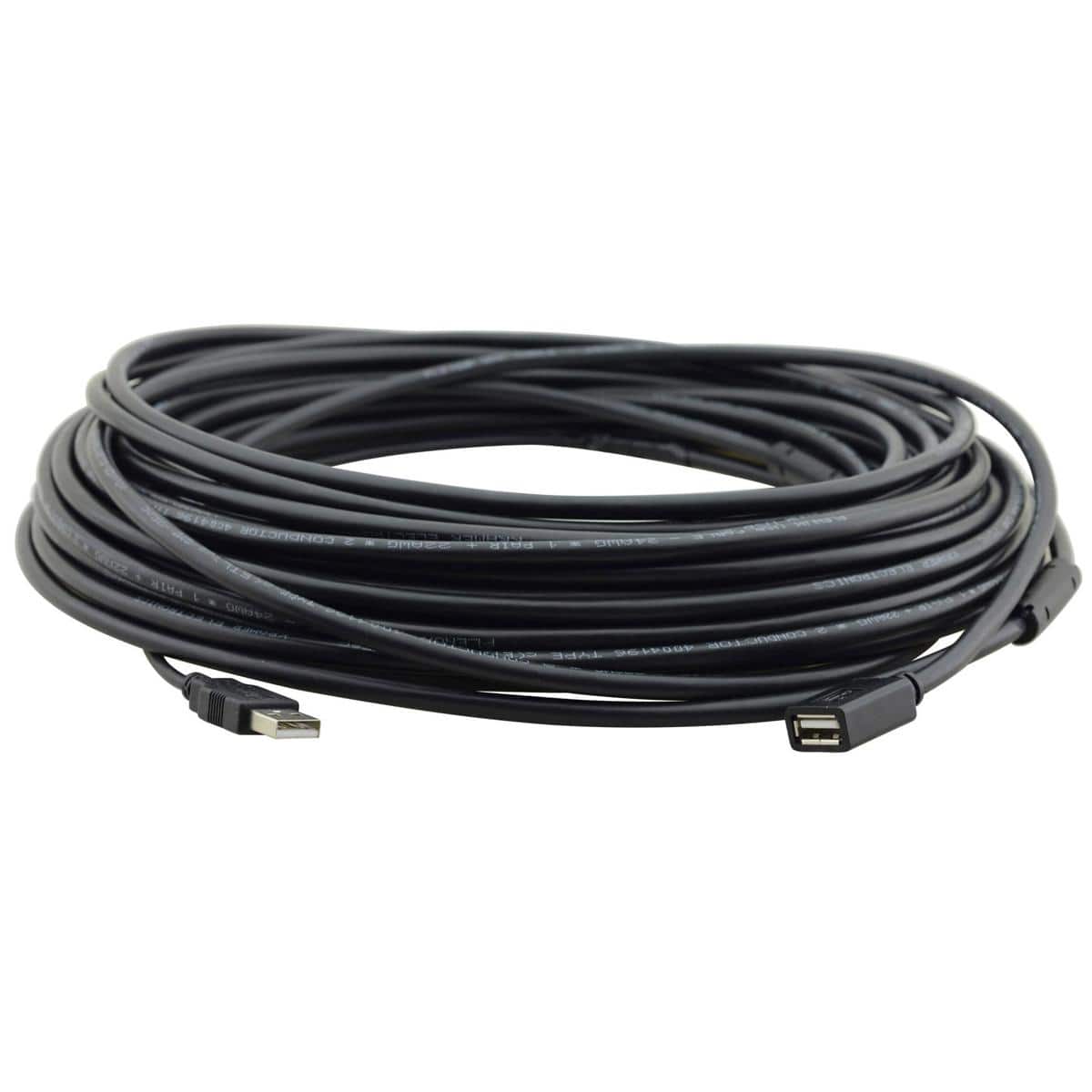 Kramer - Electronics CA-UAM/UAF USB-A 2.0 M to USB-A F Extension Cable, 15'
