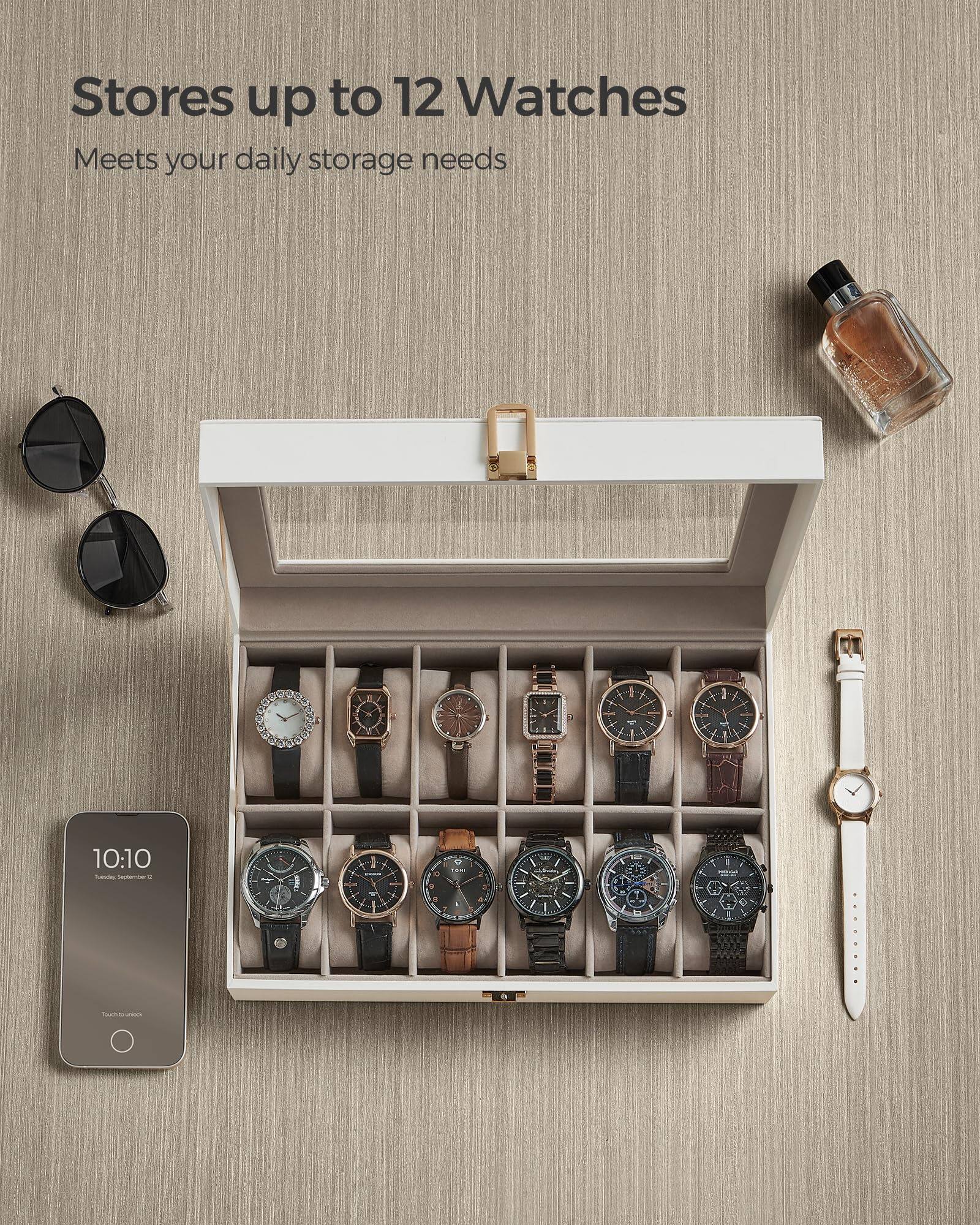 Stores up to 12 Watches  
Meets your daily storage needs