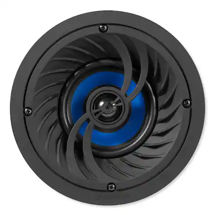 Front. Lithe Audio - 4 In. Passive Ceiling Speaker (Single) - Black.