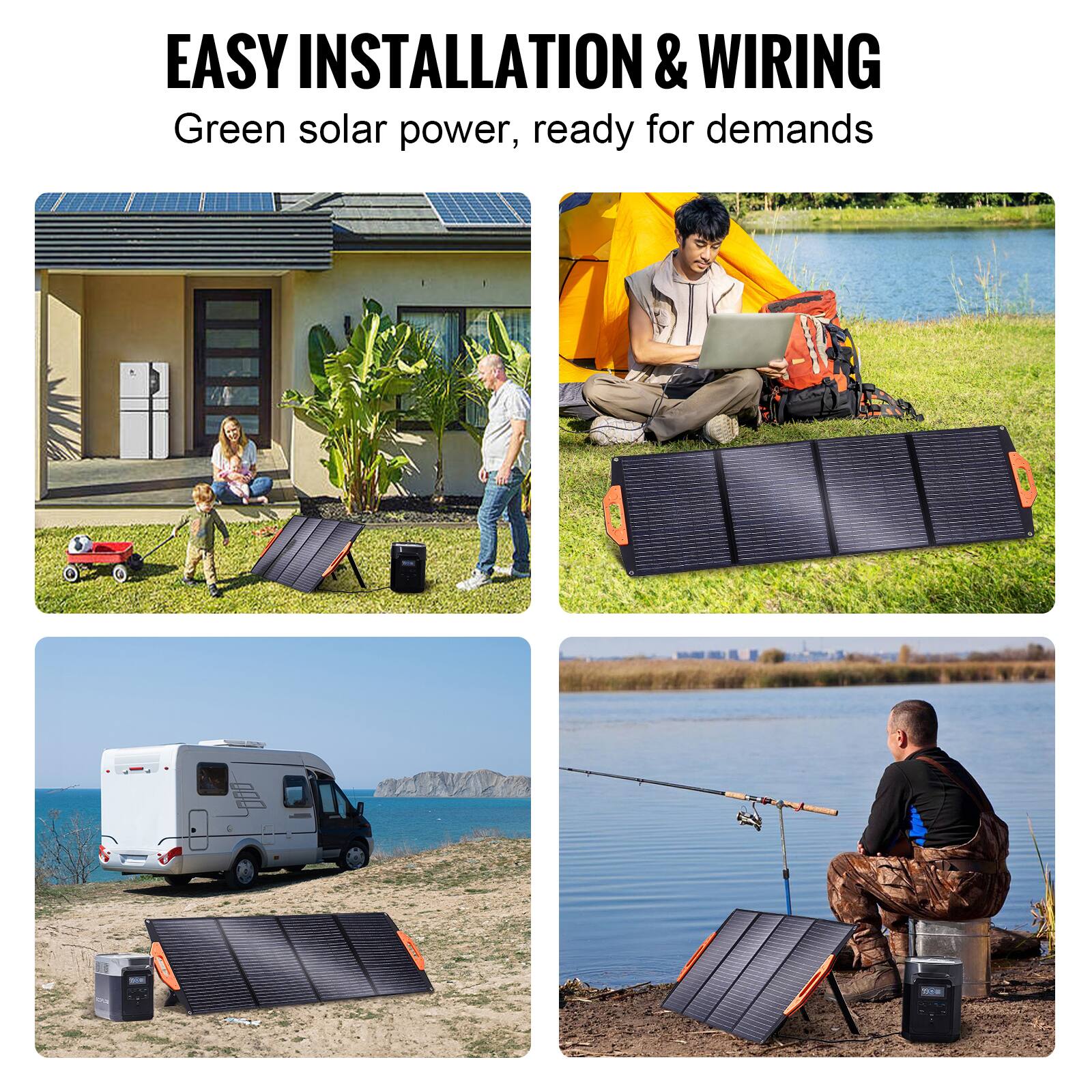 EASY INSTALLATION & WIRING  
Green solar power, ready for demands