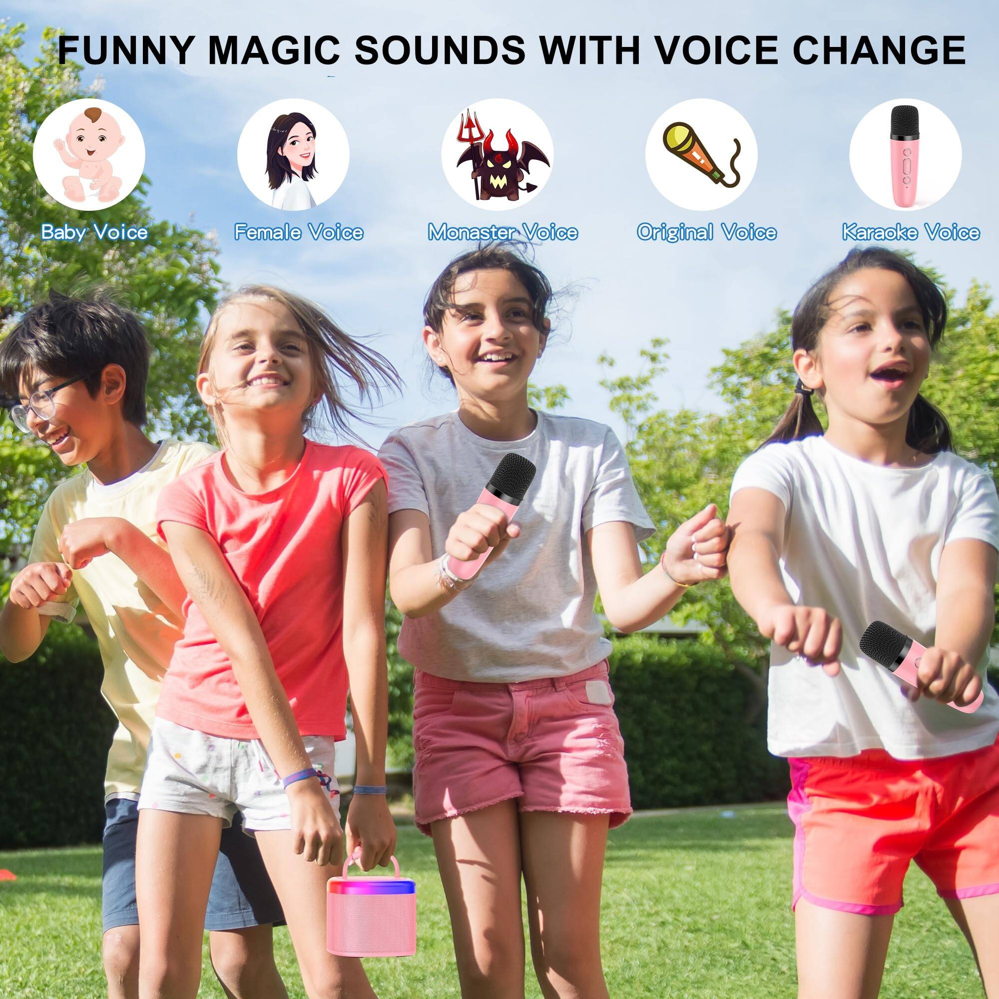 FUNNY MAGIC SOUNDS WITH VOICE CHANGE

- Baby Voice
- Female Voice
- Monster Voice
- Original Voice
- Karaoke Voice
