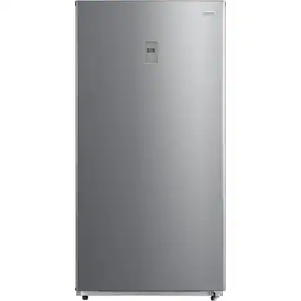 Front. Frigidaire - 18 Cu. Ft. Garage Ready Upright Convertible Freezer / Refrigerator - Fingerprint-Resistant Stainless Steel Look.