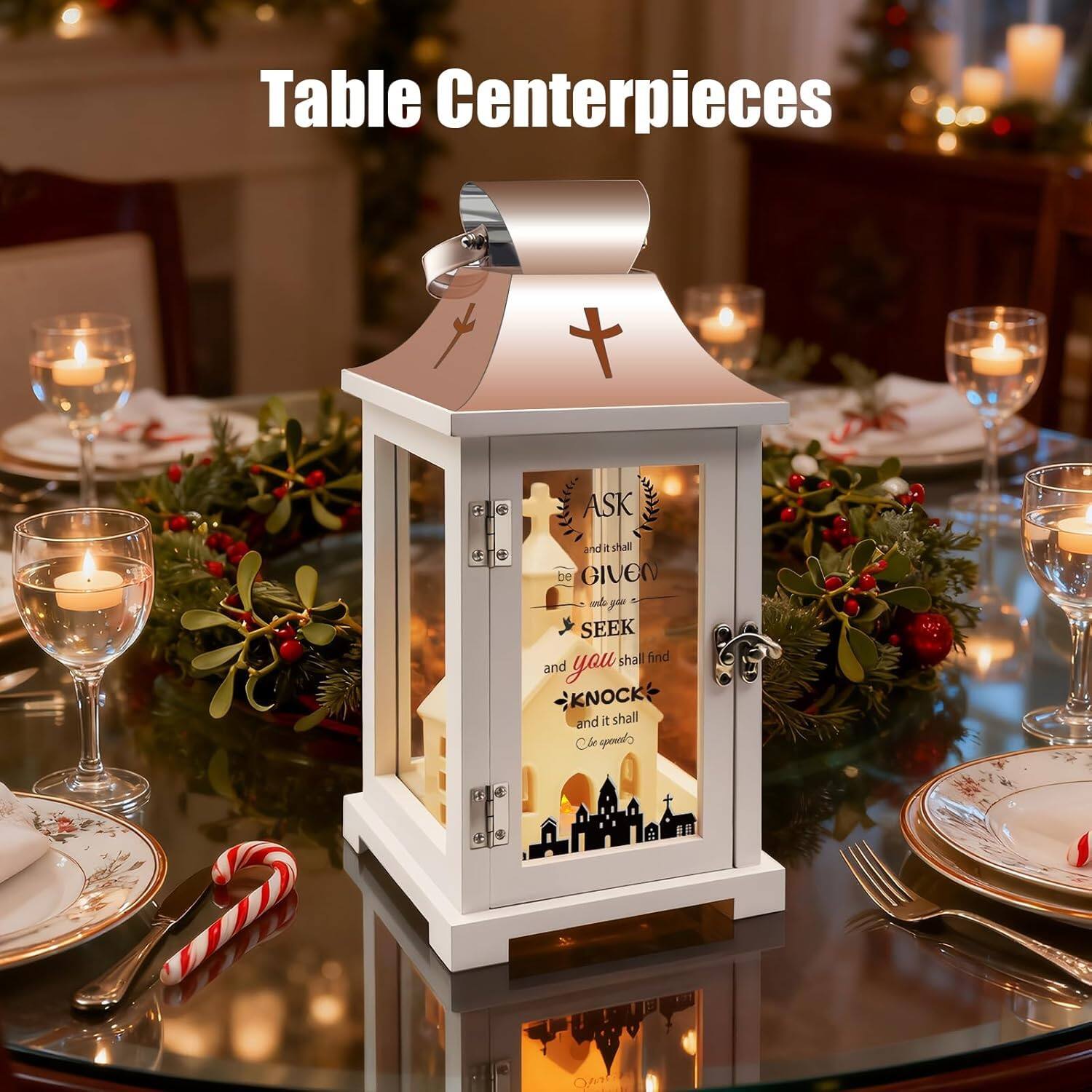 Table Centerpieces

ASK and it shall be GIVEN
SEEK and you shall find
KNOCK and it shall be opened