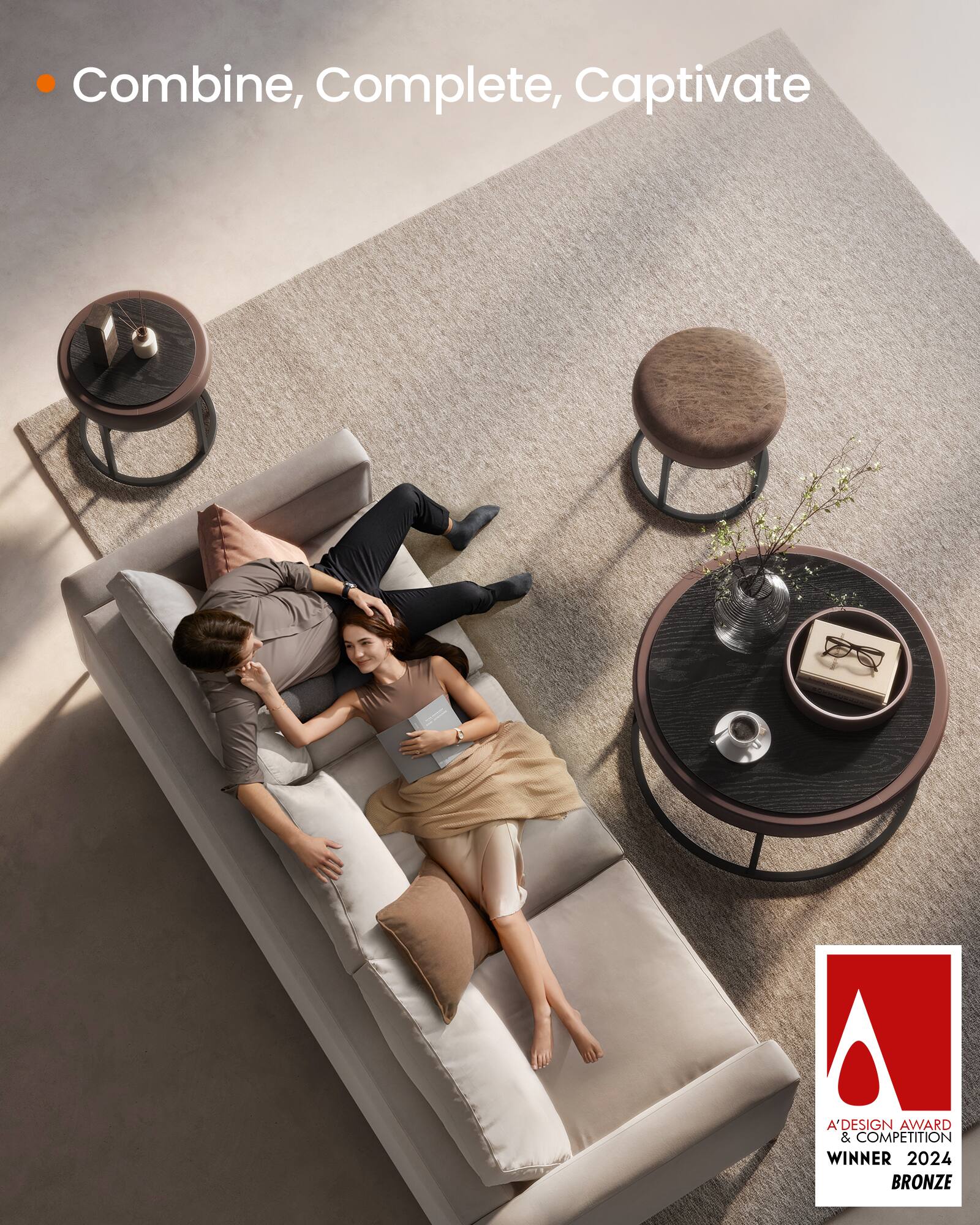 Combine, Complete, Captivate

A'DESIGN AWARD & COMPETITION WINNER 2024 BRONZE