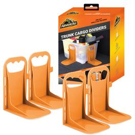 Armor All - Trunk Cargo Blocks, Cargo Dividers, Trunk Dividers, Hook & Loop Trunk Organizer Blocks to Hold Cargo in Place - Orange