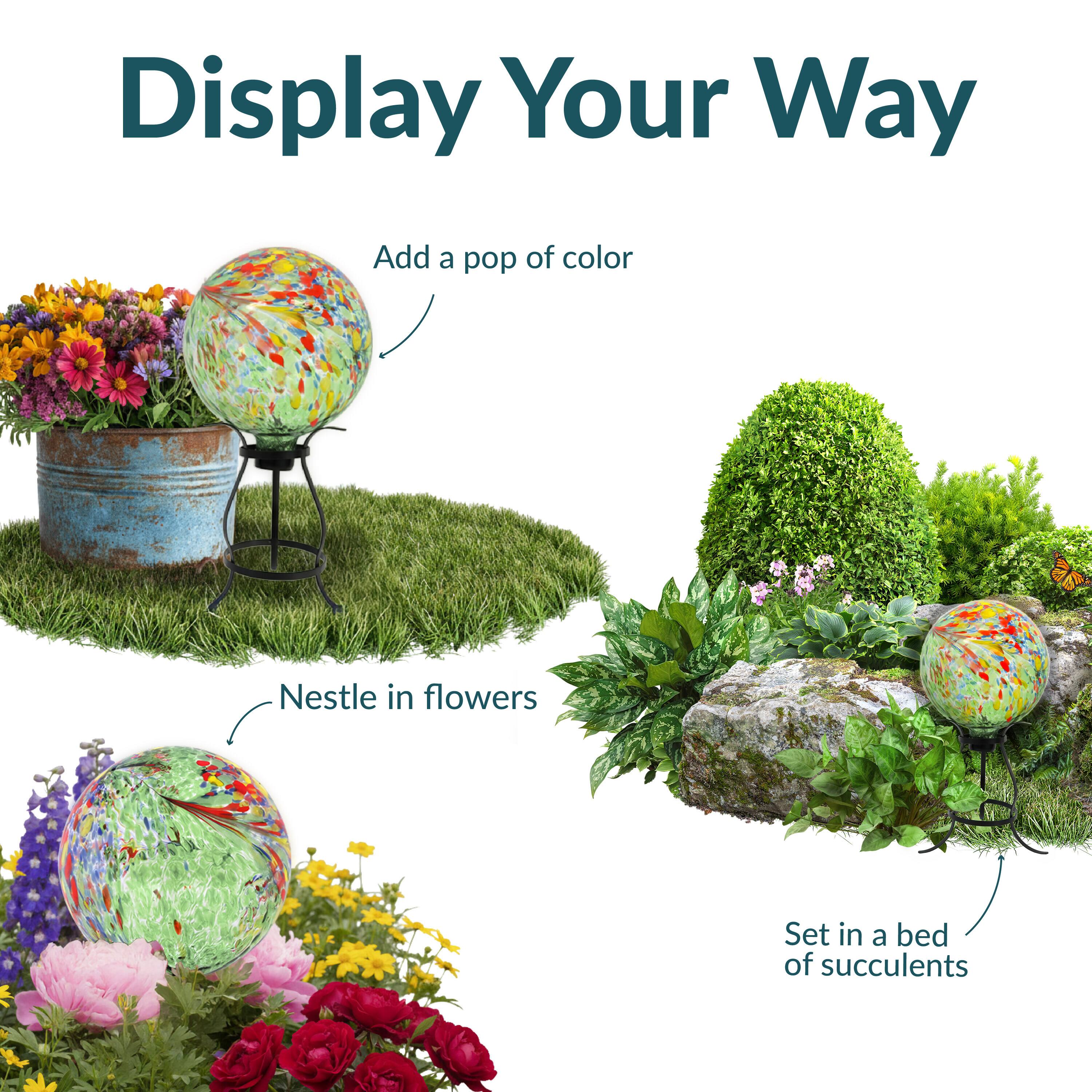 Display Your Way

Add a pop of color

Nestle in flowers

Set in a bed of succulents