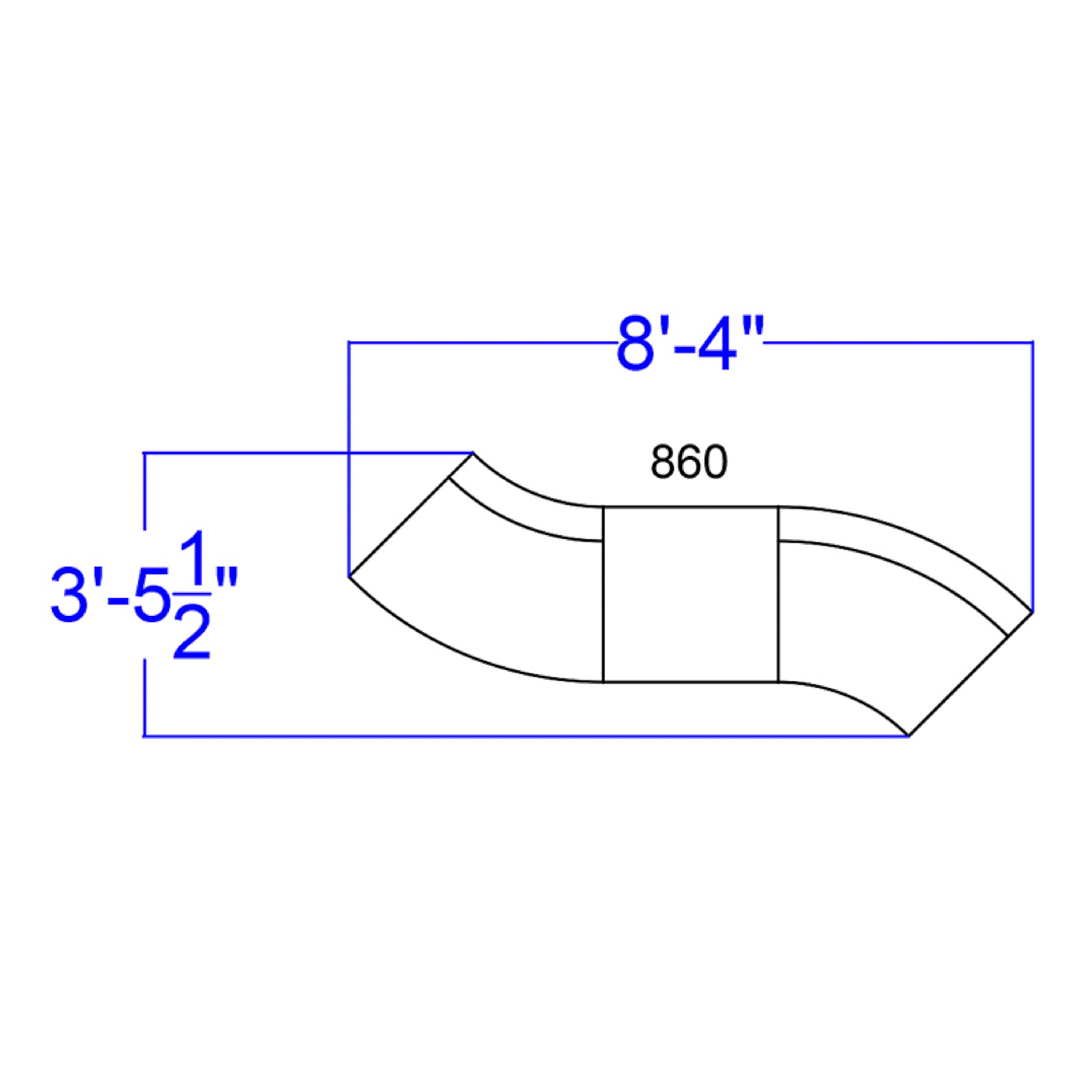 8'-4"  
3'-5 1/2"  
860