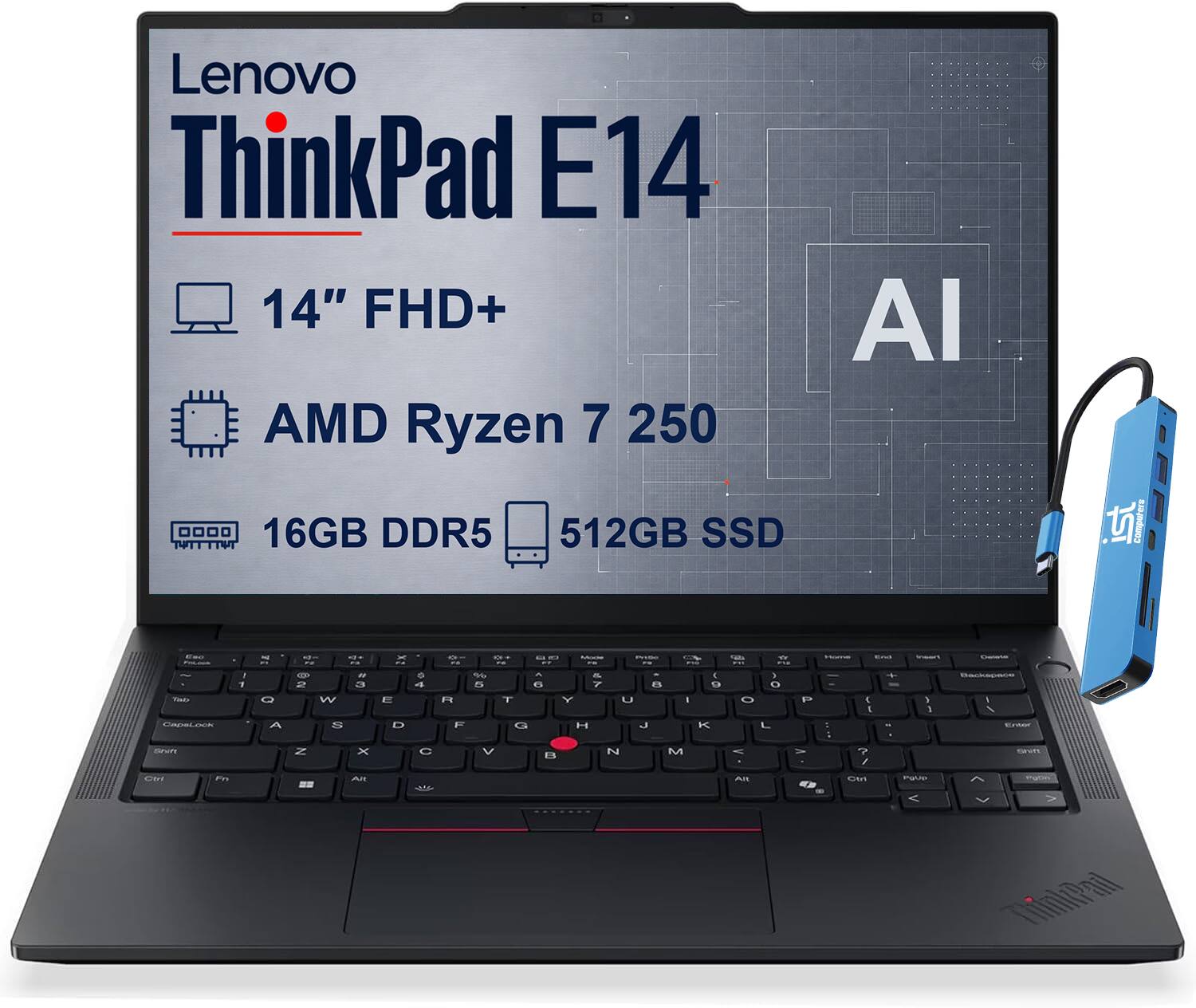 Lenovo ThinkPad E14 14" FHD+  
AMD Ryzen 7 250  
16GB DDR5  
512GB SSD  
LS Computers  
AI