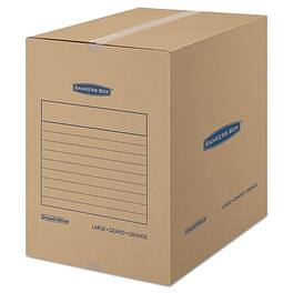 Bankers Box - SmoothMove 10.5" x 12.5" Moving Box - White/Grey