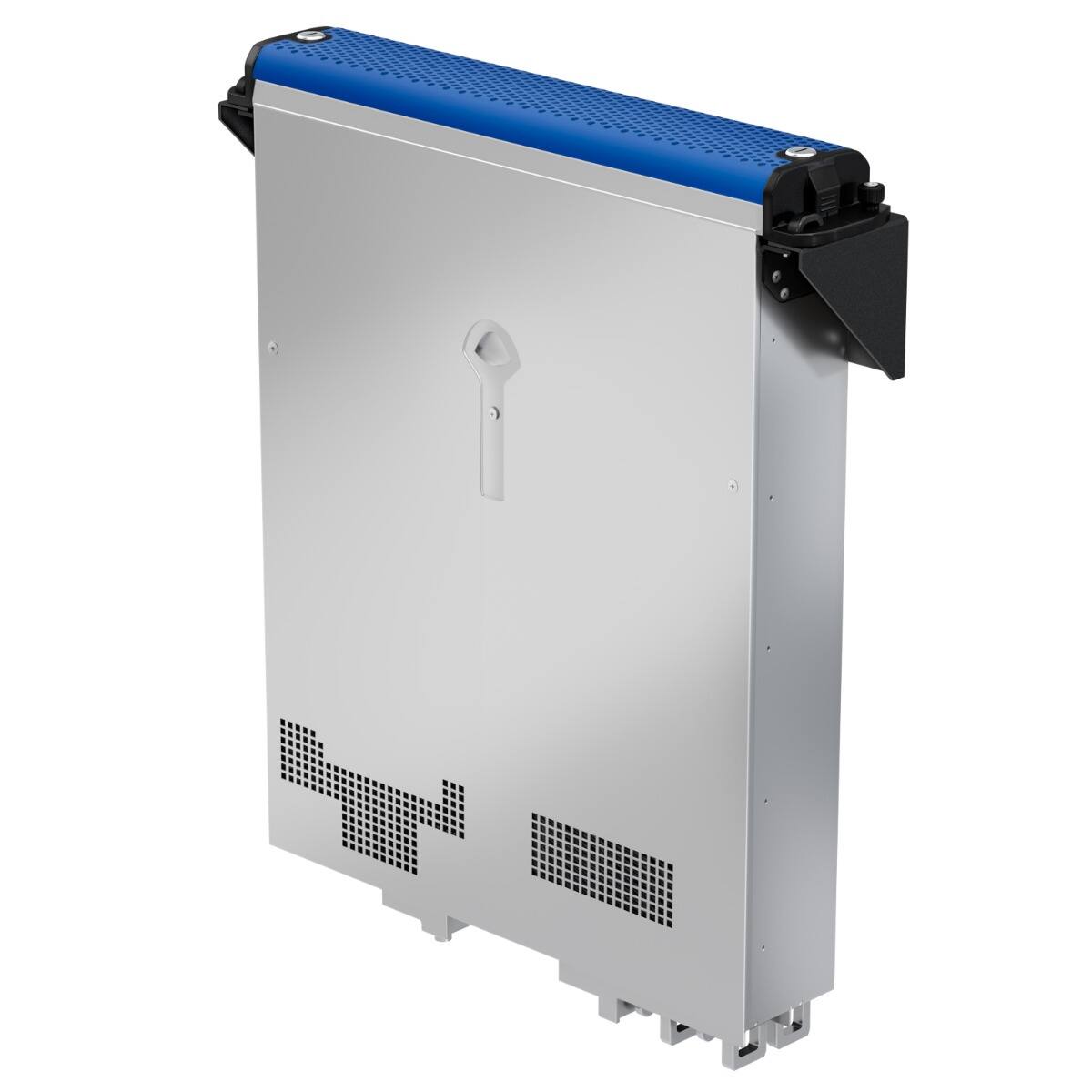 Alt View 1. RackSolutions - RackSolutions 2U Vertical Wall Mount - Black.