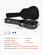 **Tem Model Number:** HL-41A
**Type:** Gourd-Shaped
**Length:** 43.31" / 1100 mm
**Net Weight:** 10.03 lbs / 4.55 kg
**Compatible Guitar Types:** 39"-41" Standard Acoustic Folk Guitars
**Product Dimensions:** 43.31" x 17.72" x 6.3" / 1100 x 450 x 160 mm
**Accessories:**
- 2 x Keys
- 2 x Desiccants
