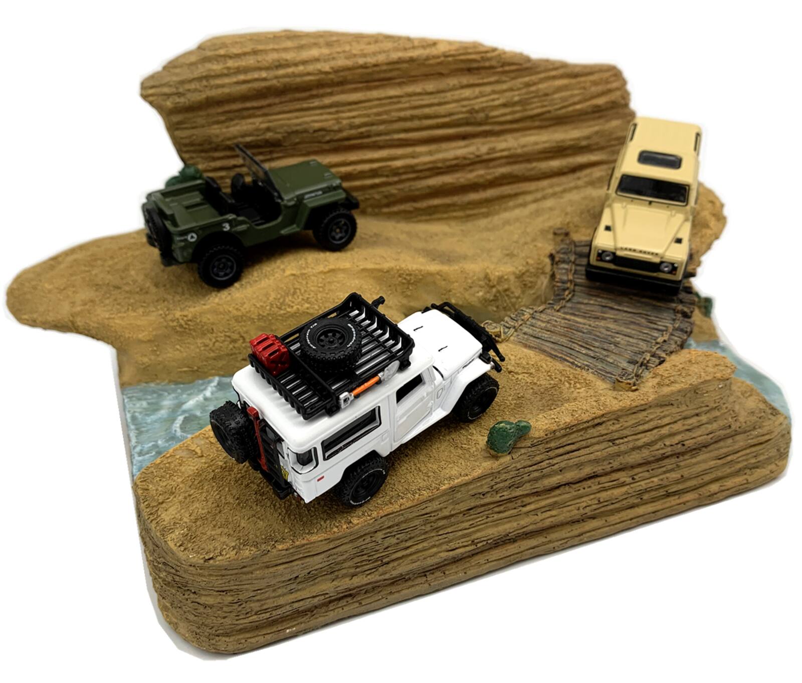 Alt View 1. American Diorama - "Trail Challenge" Resin Diorama for 1/64 Scale Models by American Diorama.
