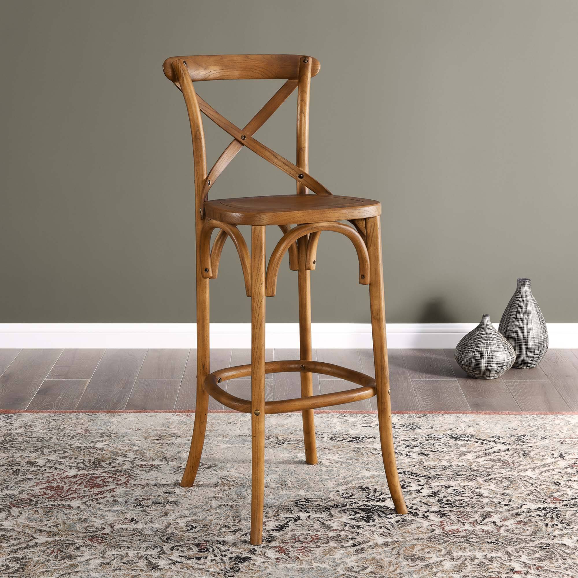 Alt View 7. Modway - Gear Bar Stool - Brown.