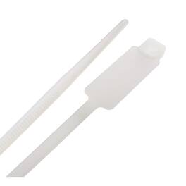 Steel Grip - 8 in. L White Cable Tie 25 pk