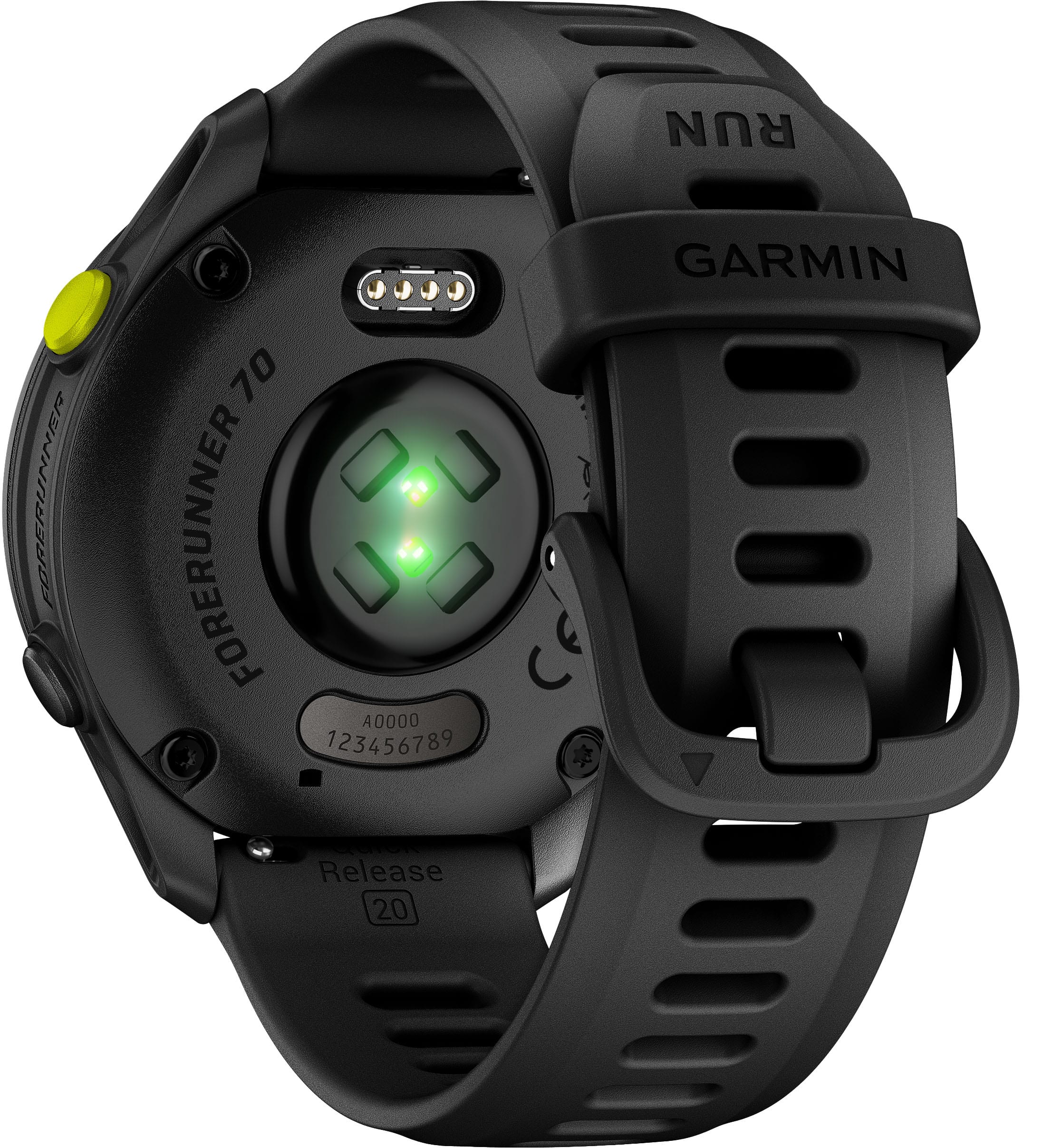 【新品未使用】GARMIN Forerunner 70 黒 Garmin Forerunner 70 GPS Smartwatch 43 mm Fiber Reinforced polymer
