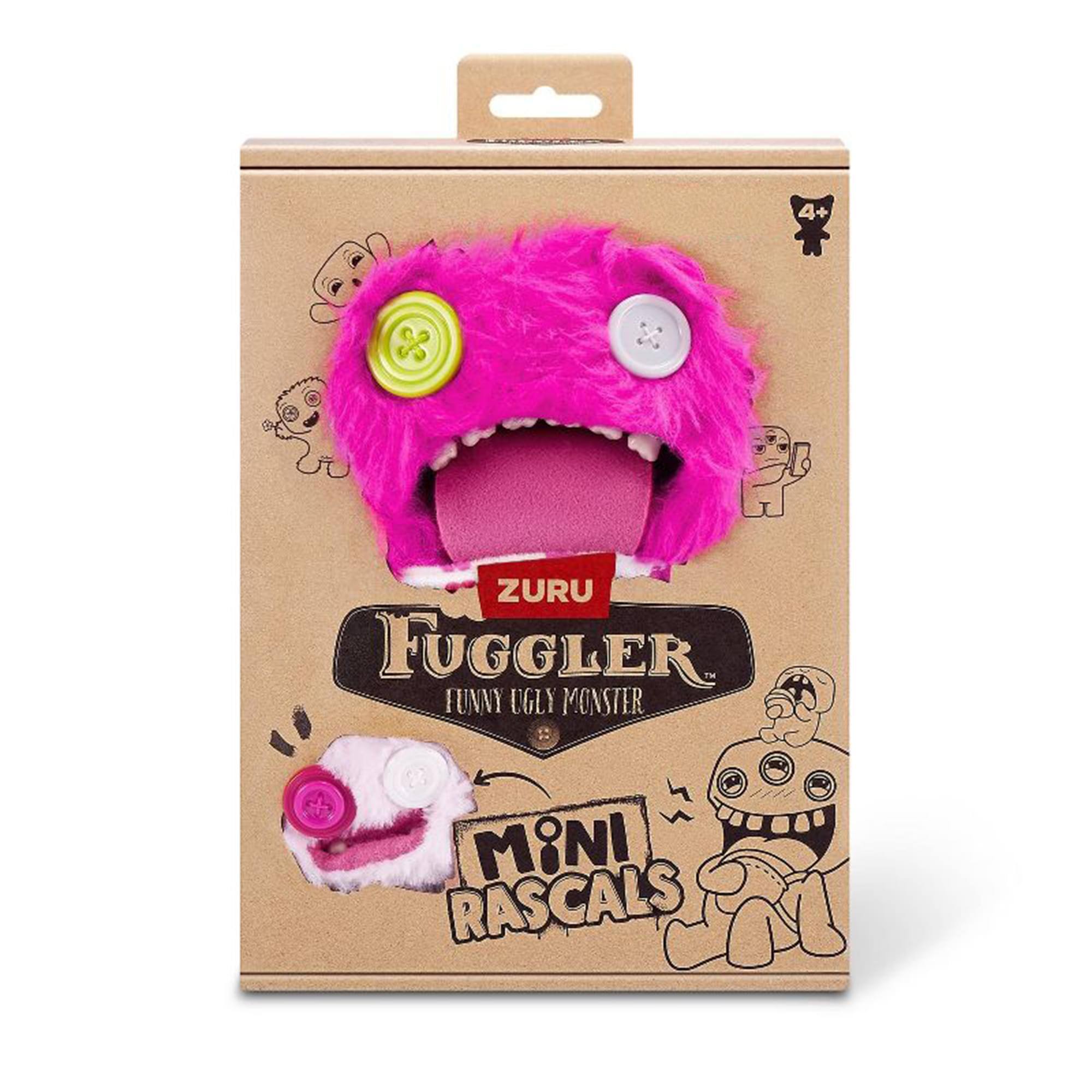 4+ ZURU FUGGLER. FUNNY UGLY MONSTER MINI RASCALS