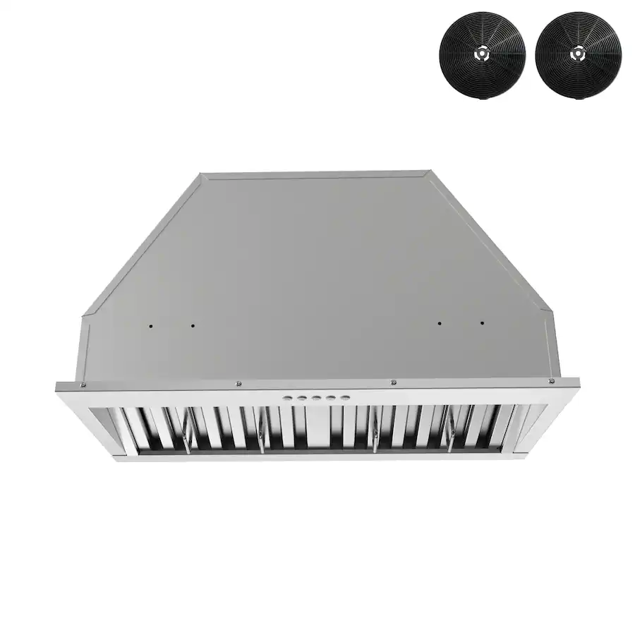 28 Inches Streamline 28 inches Externally Vented Range Hood Insert Brushed ...