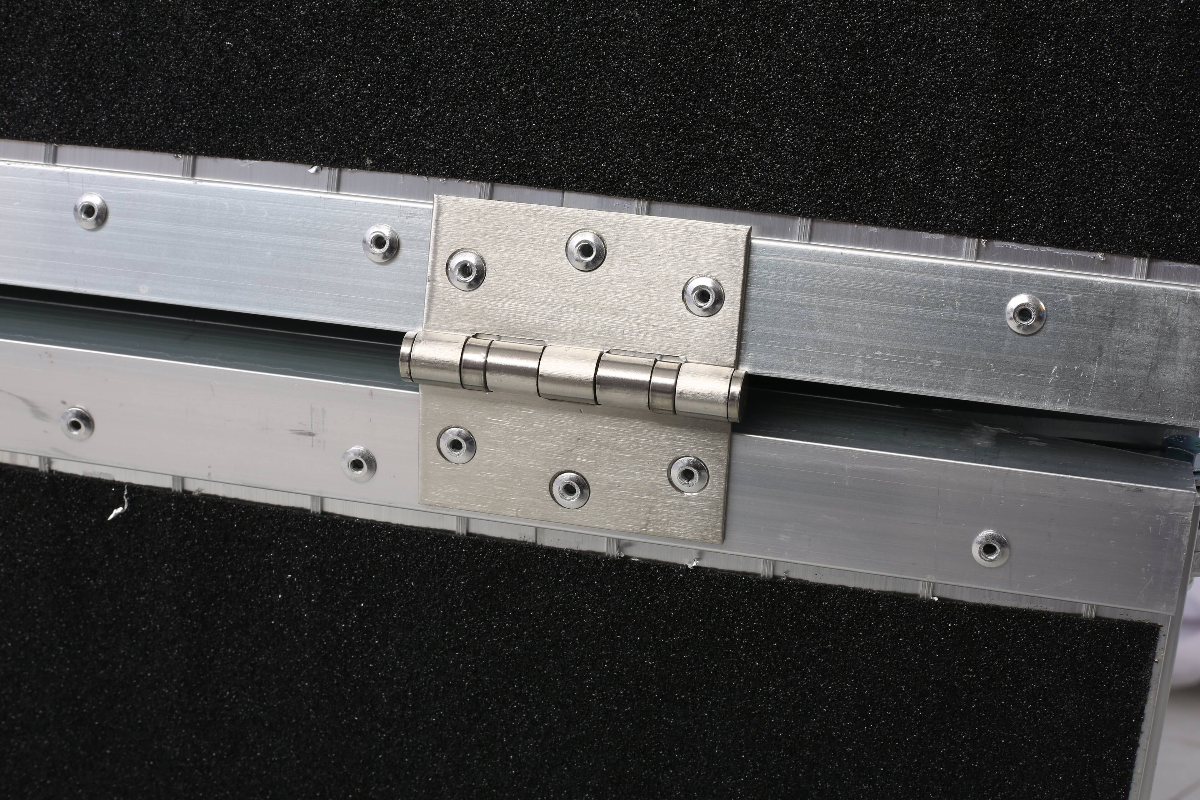 Back. ELEMENT ACE - 7ft Aluminum Threshold Ramp - Portable, Foldable, 600lb Capacity, Non-Skid, Two-Piece Design - Silver.