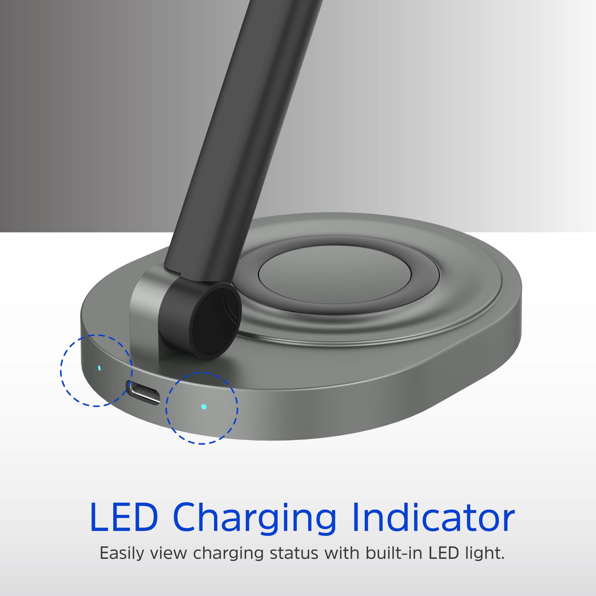LED Charging Indicator: Easily view charging status with built-in LED light.