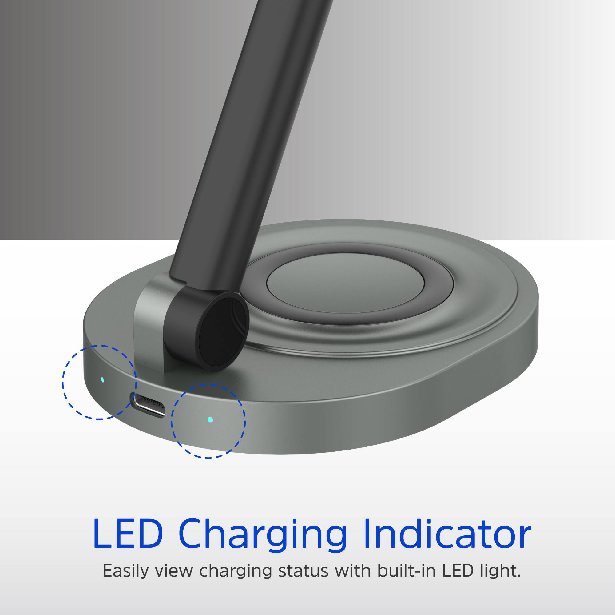 LED Charging Indicator: Easily view charging status with built-in LED light.