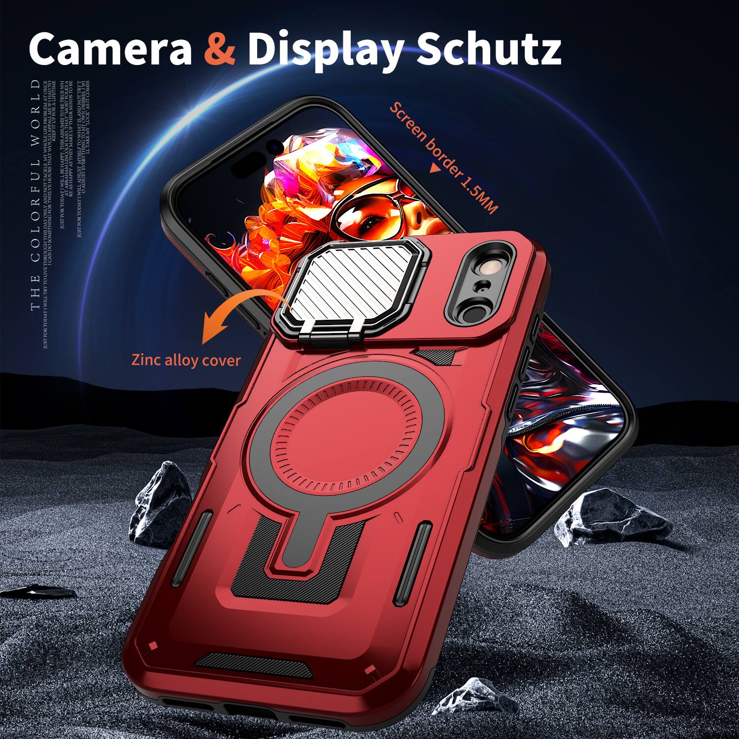 Camera & Display Schutz

Screen border 1.5MM

Zinc alloy cover