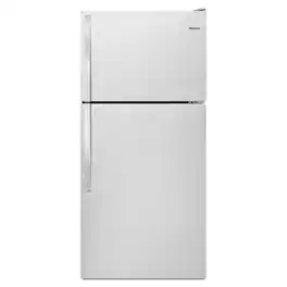 Whirlpool - 18.2 Cu. Ft. Wide Top-Freezer Refrigerator - Monochromatic Stainless Steel