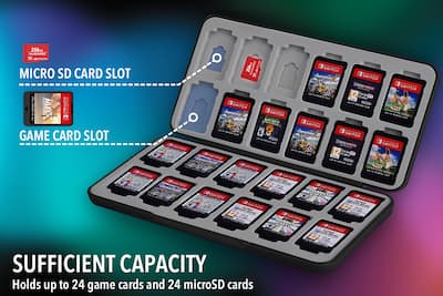 NEXT Game Vault Case for Nintendo Switch 2 and Switch Black NX NEXT Game Vault Case for Nintendo Switch 2 and Switch Black NX