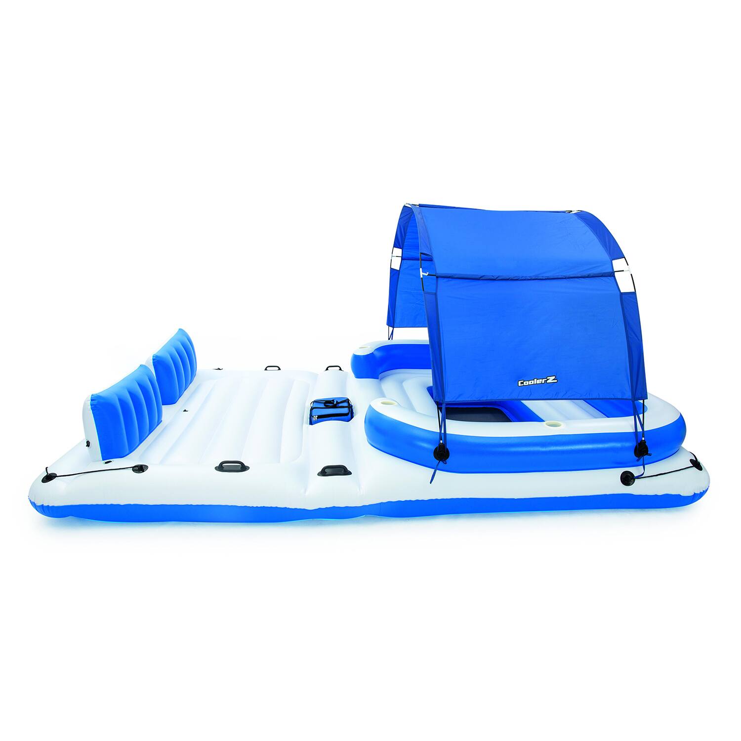 Angle. Bestway - 6-Person Floating Island Pool Lake Raft Lounge - Blue.