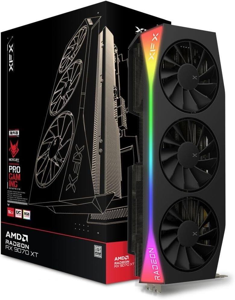 X=IX  
MERCURY PRO GAMING GRAPHICS  
16GB DC RGB  
X=IX  
AMD2 RADEON RX 9070 XT  
AMD2 RADEON RX 9070  
RADEON X
