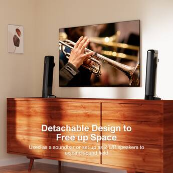 Ultimea Apollo S40 Pro 2 in 1 Detachable Sound Bar, Bluetooth 5.3 Ultimea Apollo S40 Pro 2 in 1 Detachable Sound Bar, Bluetooth 5.3