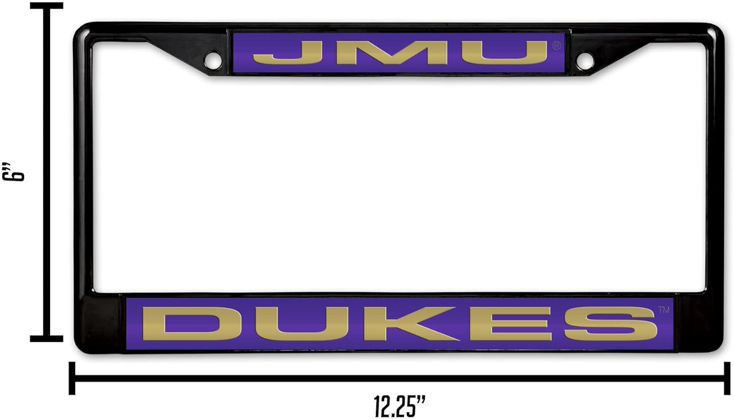 JMU  
6"  
DUKES  
12.25"