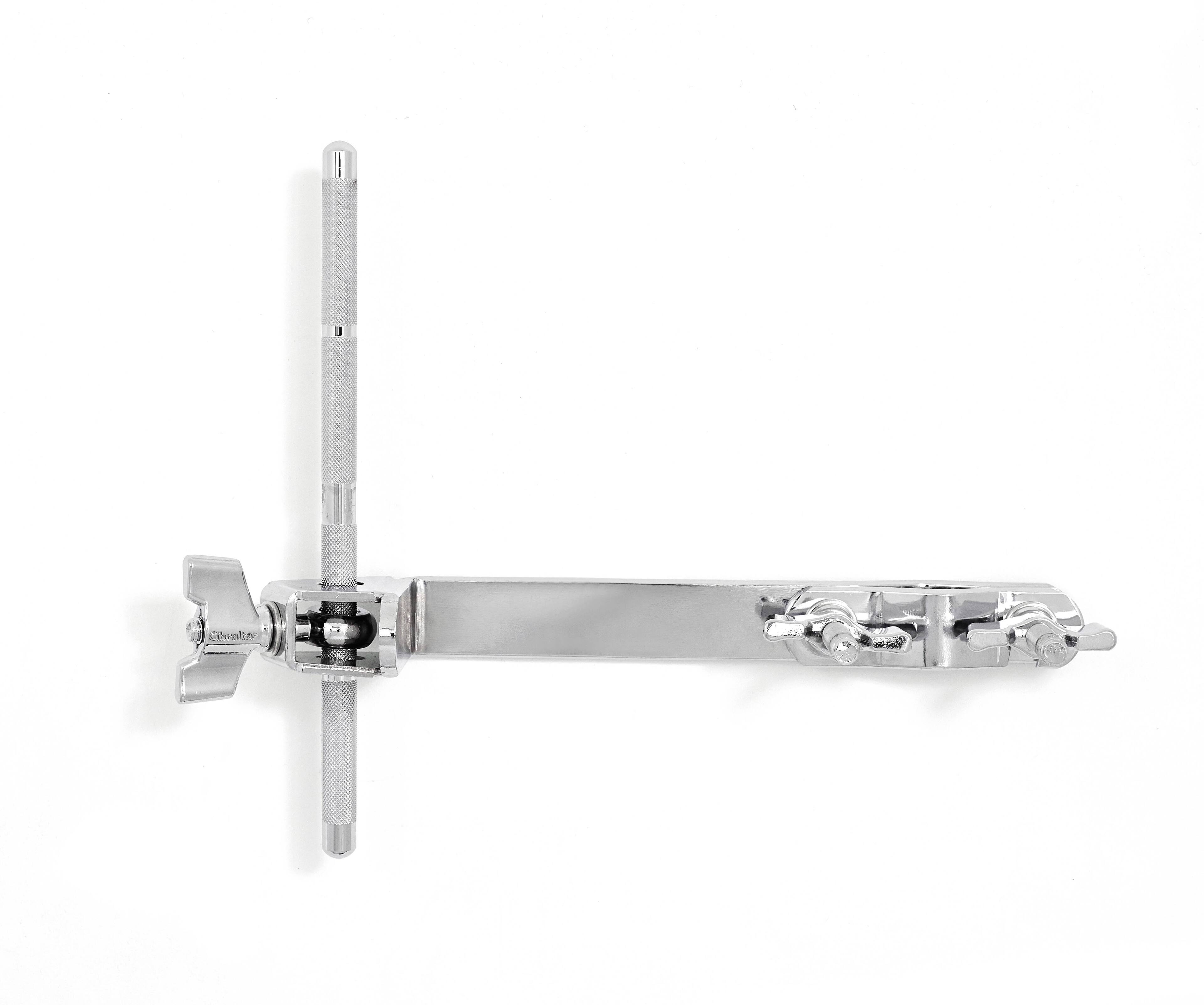 Front. Gibraltar Hardware - Single Post Accessory Mount Clamp Bracket, Sturdy Clamp with Mounting Post and Eyebolt, C-Clamp for Easy Mounting.