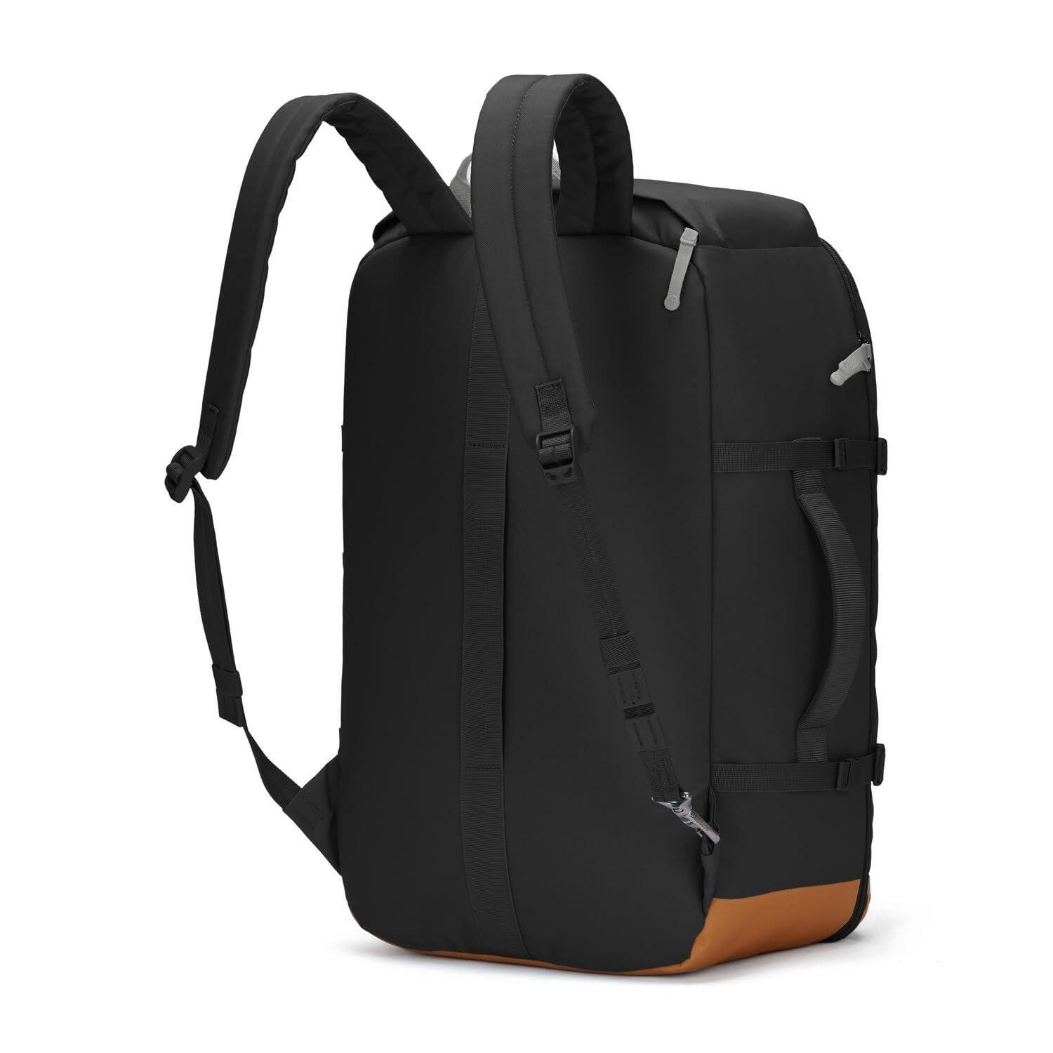 Back. Pacsafe - GO 44L Carry-on Backpack, Jet Black - Jet Black.