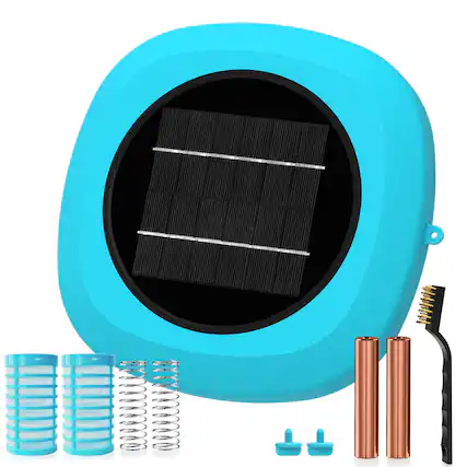 Front. Fehokinch - Solar Pool Cleaner & Floating Water Purifier,Copper for Pool 35,000 Gallons.