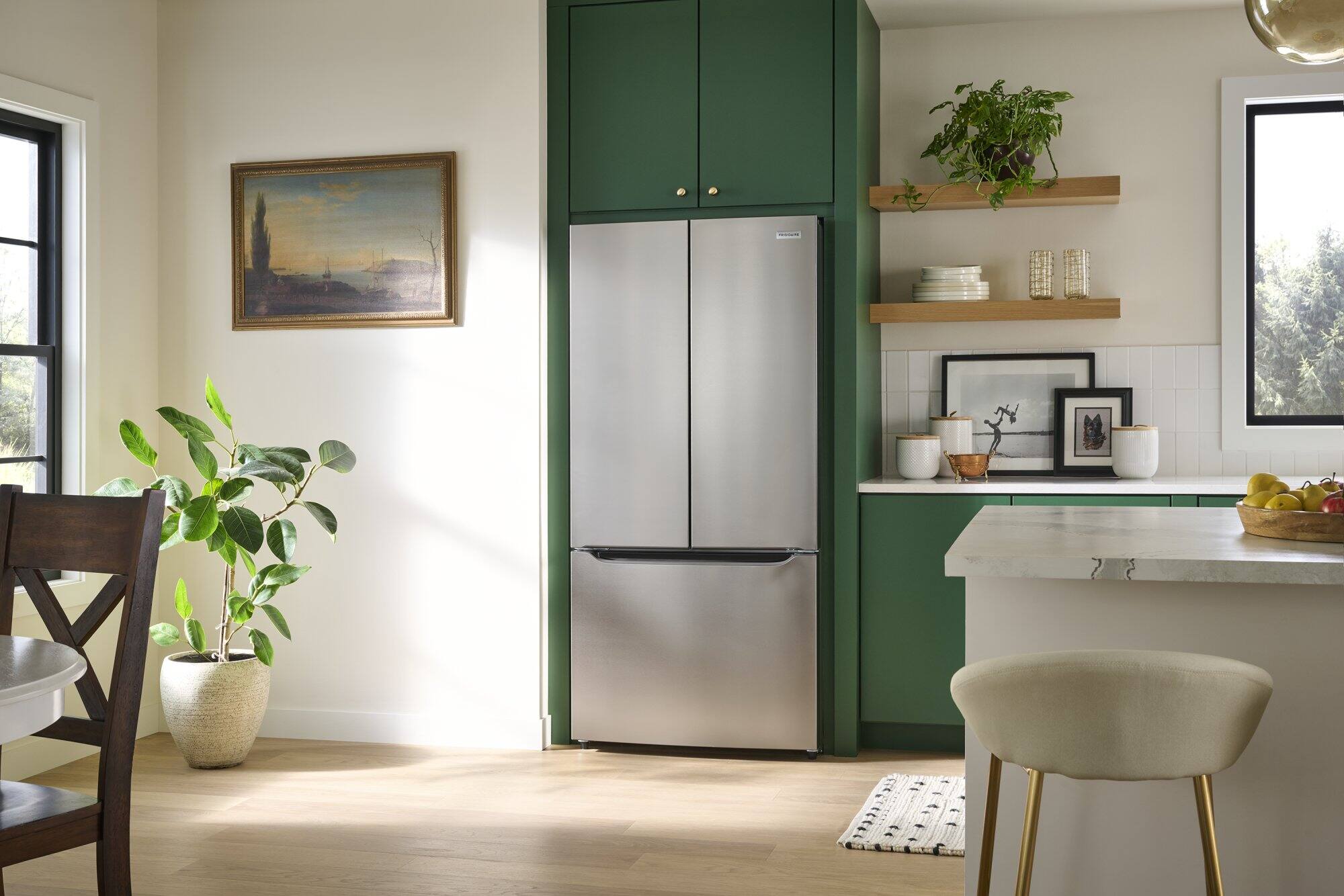 Alt View 9. Frigidaire - 20 Cu. Ft. Counter-Depth French Door Refrigerator with Internal Water Dispenser - Fingerprint-Resistant Stainless Steel Look.