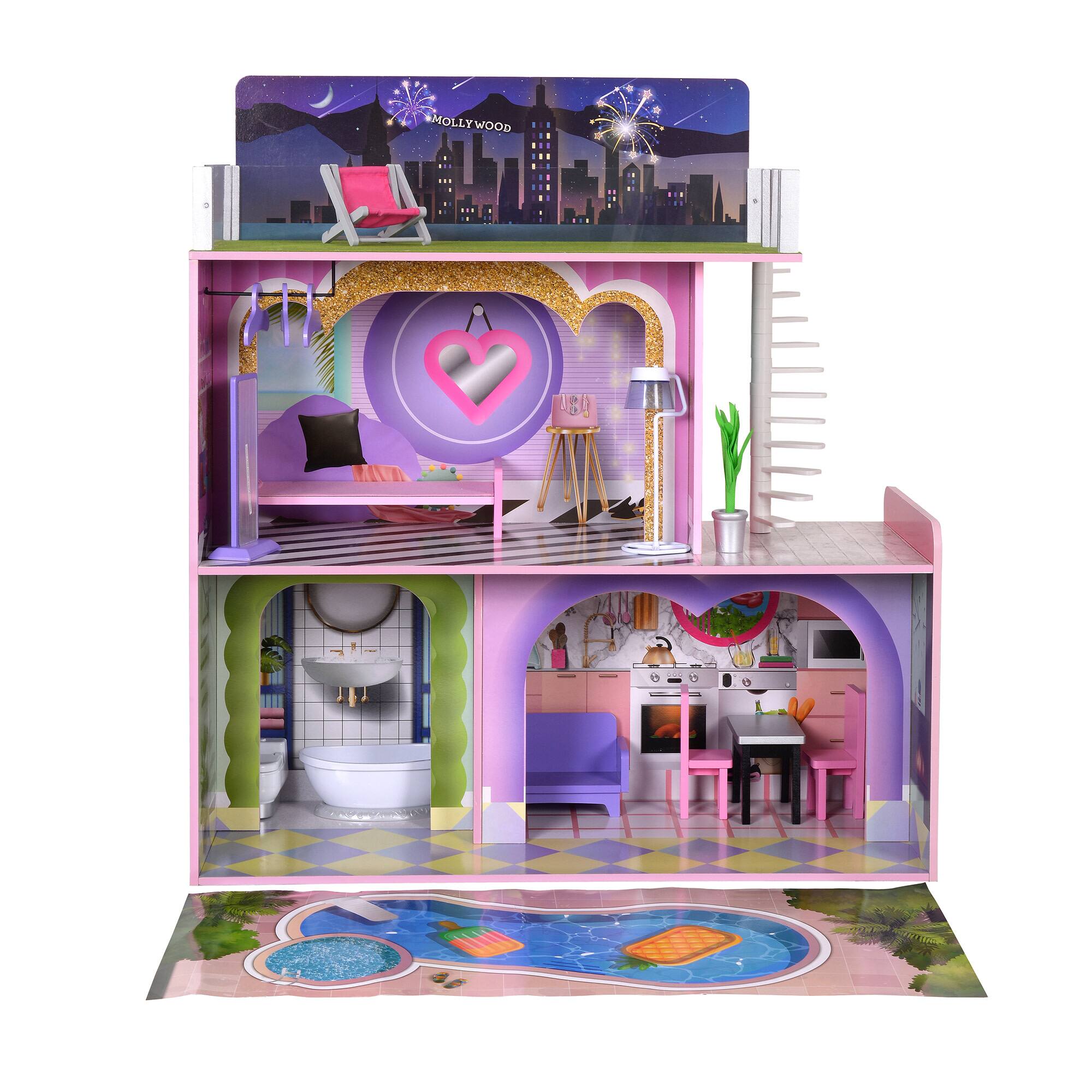 Alt View 4. Teamson Kids - Dreamland Sunset Dollhouse.