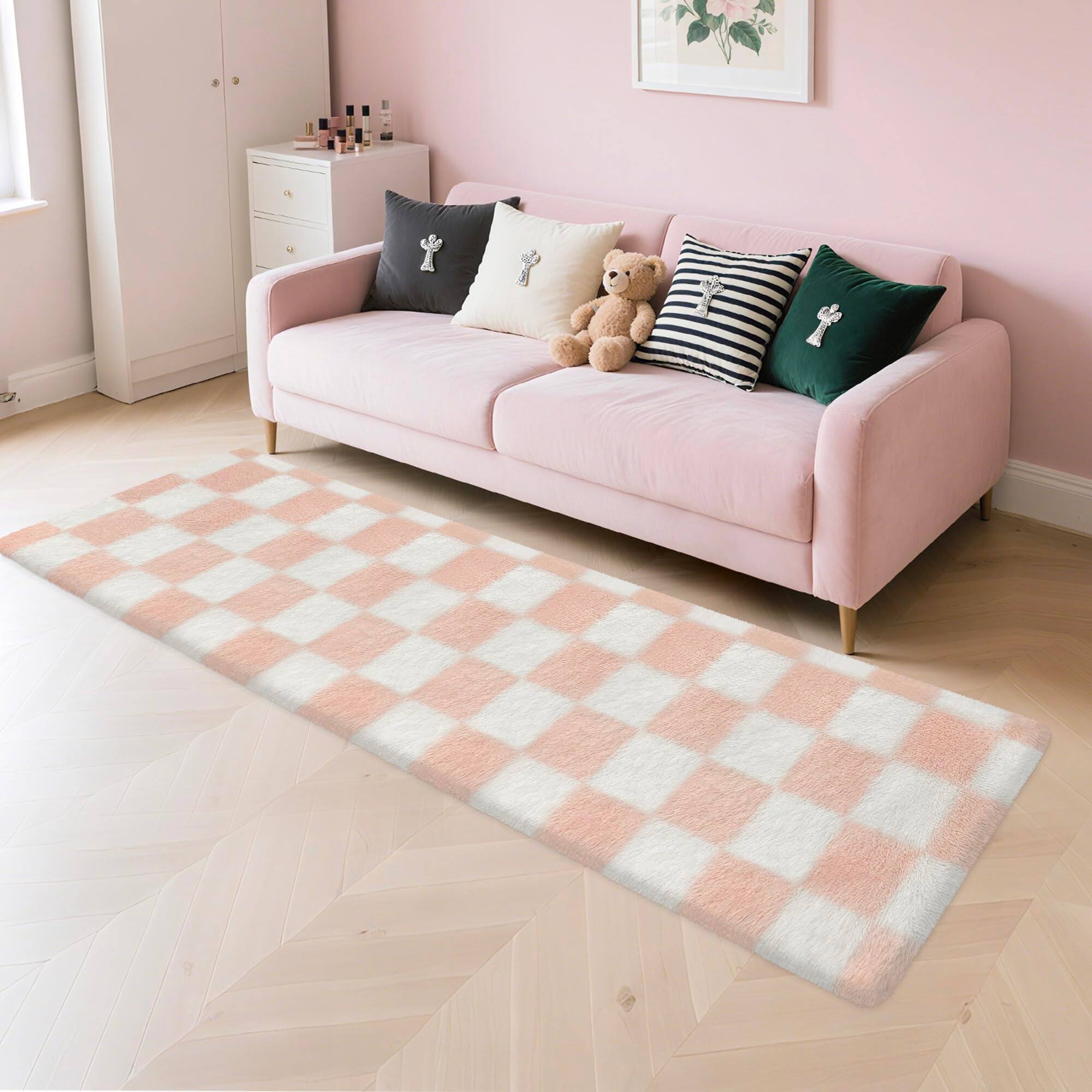 Pink and White-8' x 2' (Runner)