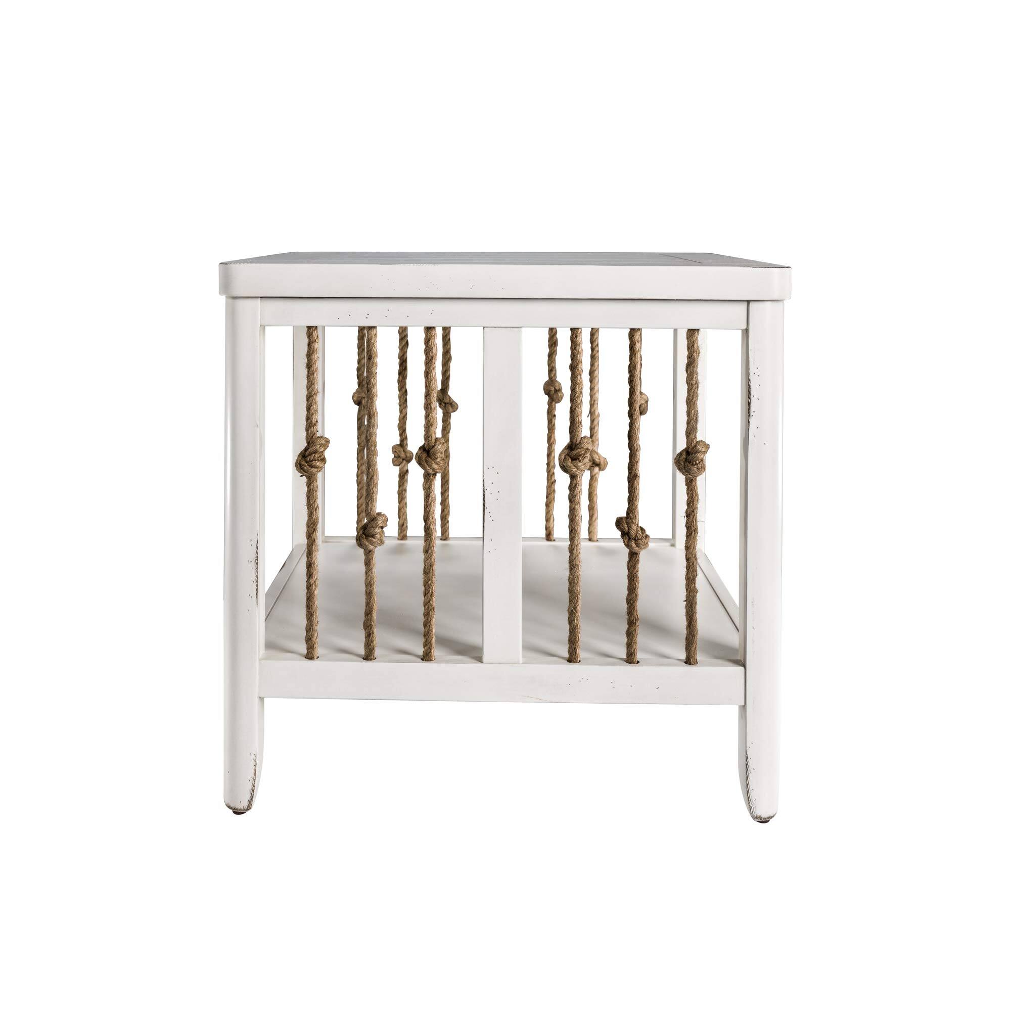 Alt View 1. Liberty Furniture Industries - Dockside End Table in White - White.