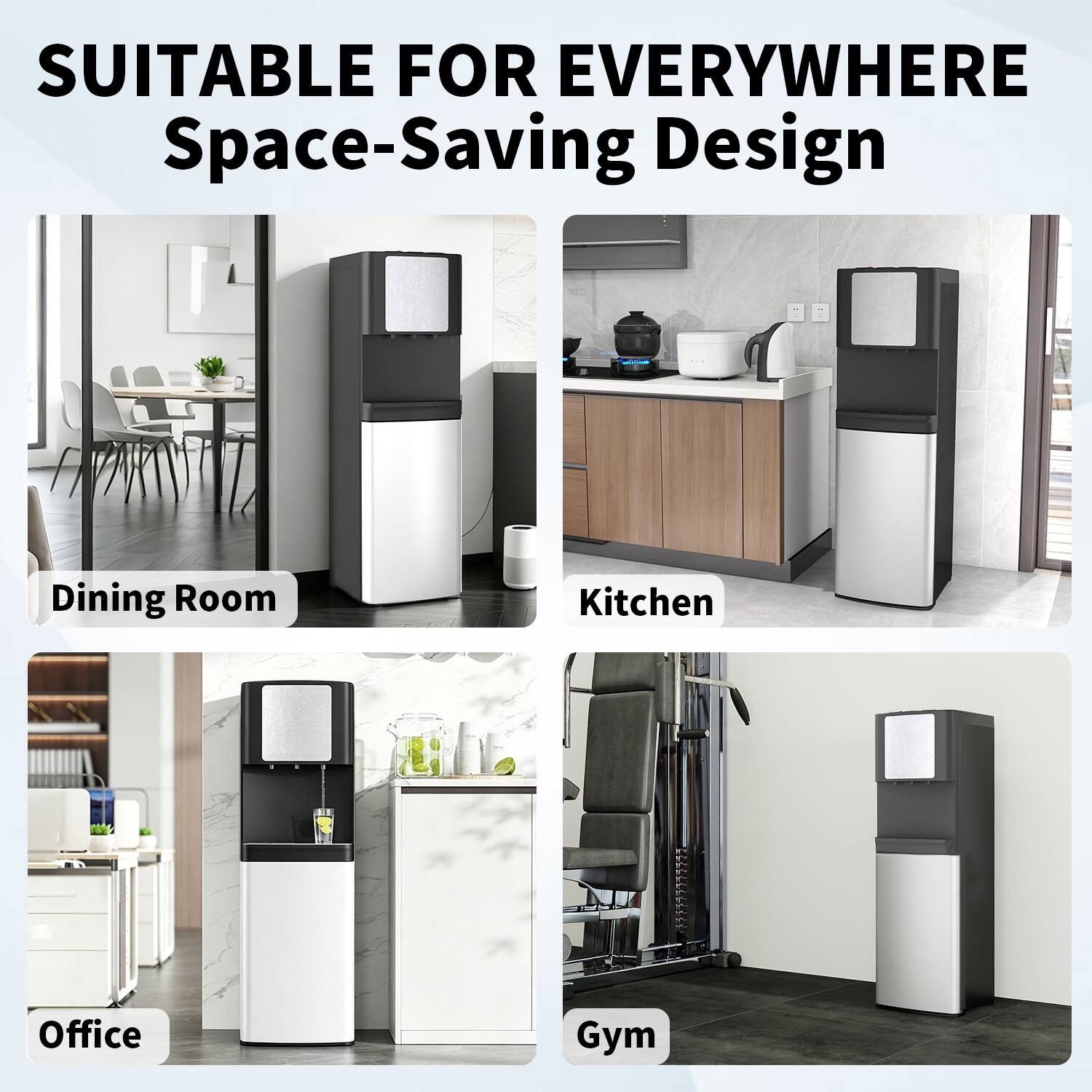SUITABLE FOR EVERYWHERE  
Space-Saving Design

- Dining Room
- Kitchen
- Office
- Gym