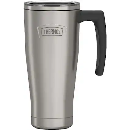 Front. Thermos - Thermos 18 oz. Icon Vacuum Insulated Stainless Steel Mug - Matte - Matte Stainless Steel.