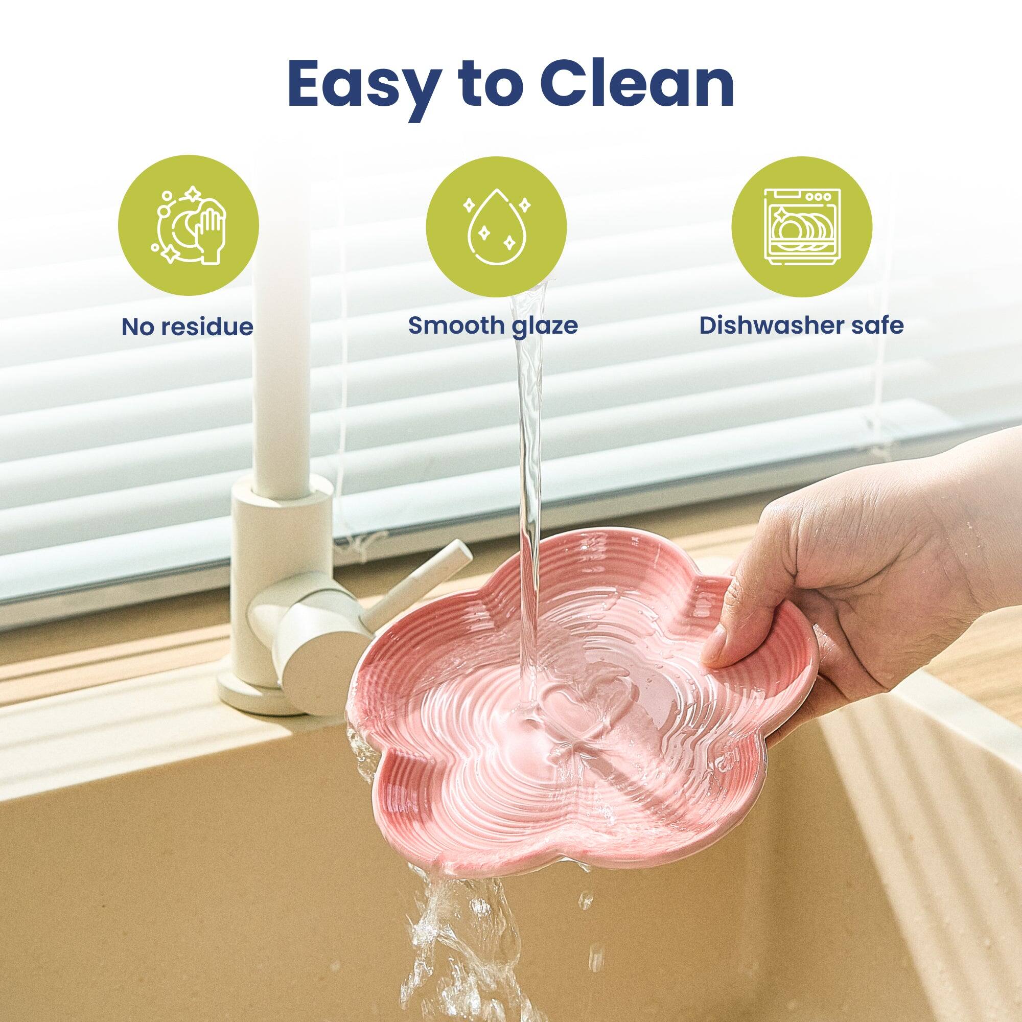 Easy to Clean

- No residue
- Smooth glaze
- Dishwasher safe