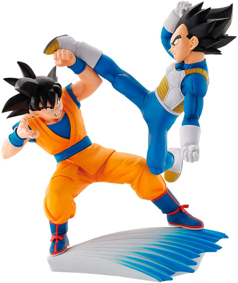 Front. Bandai - Son Goku vs Vegeta - Dragon Ball Daima - Ichibansho 7.5" Figures.